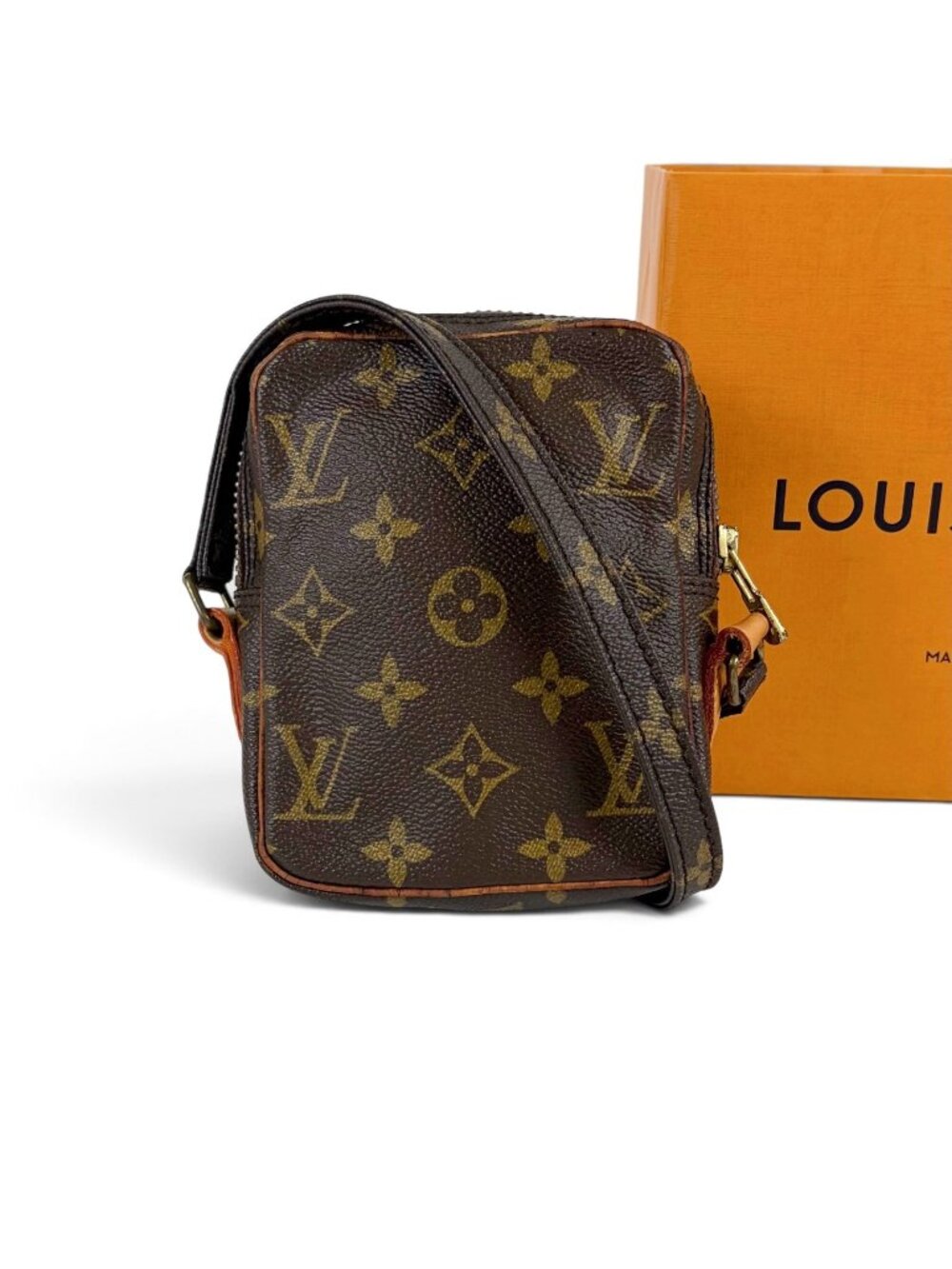 Louis Vuitton Monogram Leather Pochette Mini Danube Crossbody